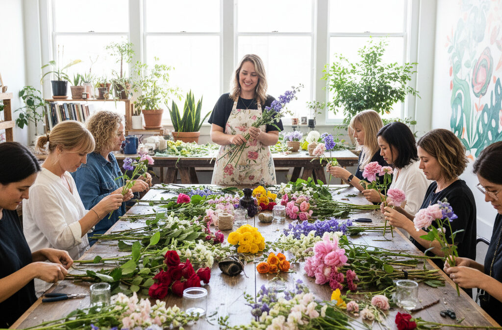 Atelier de composition florale